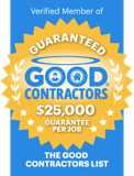 $25,000 Good Contractors Guarantee
