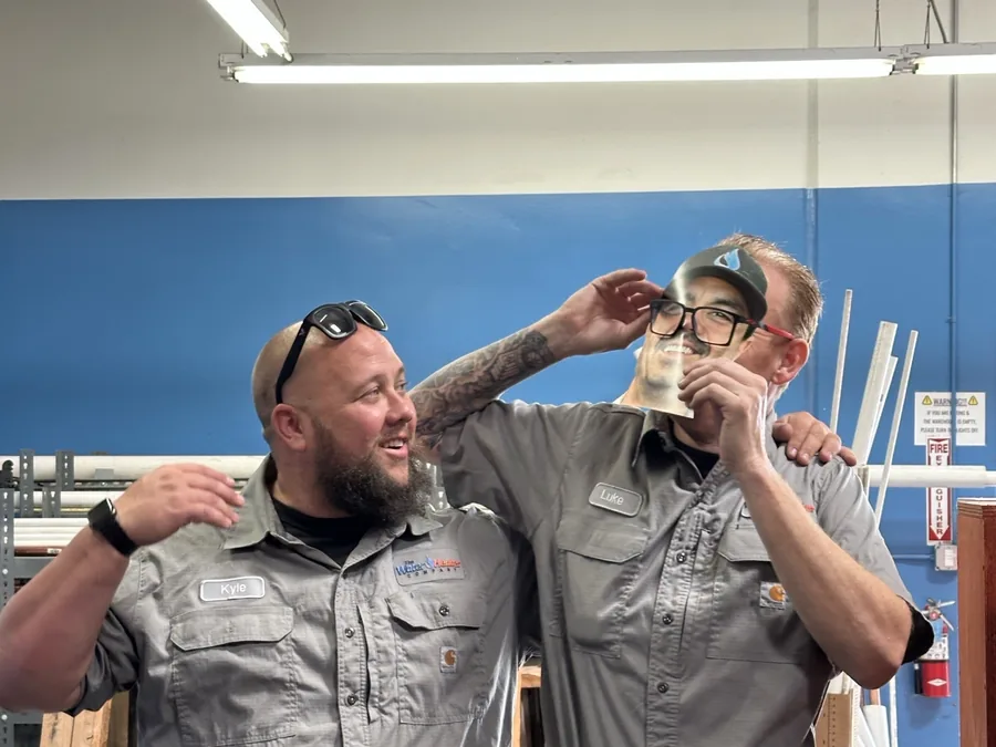 THE Water Heater Company team at their shop