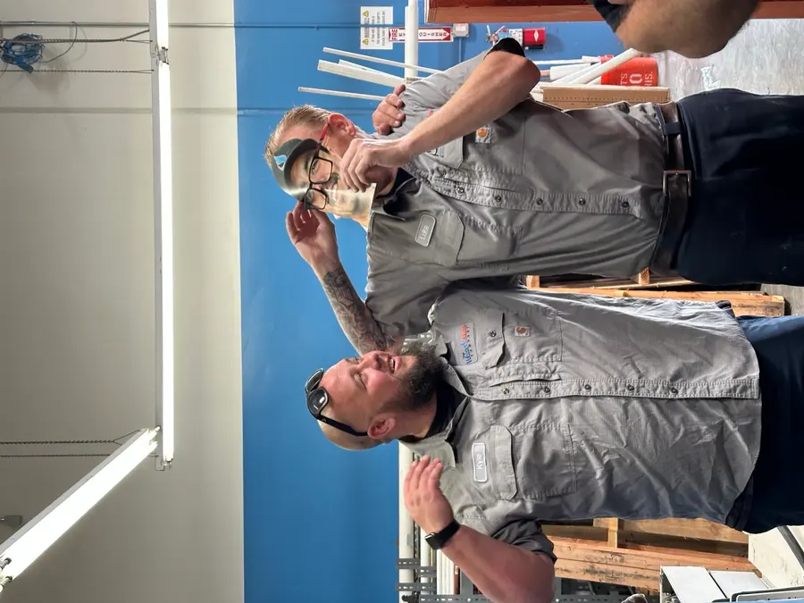 THE Water Heater Company team at their shop