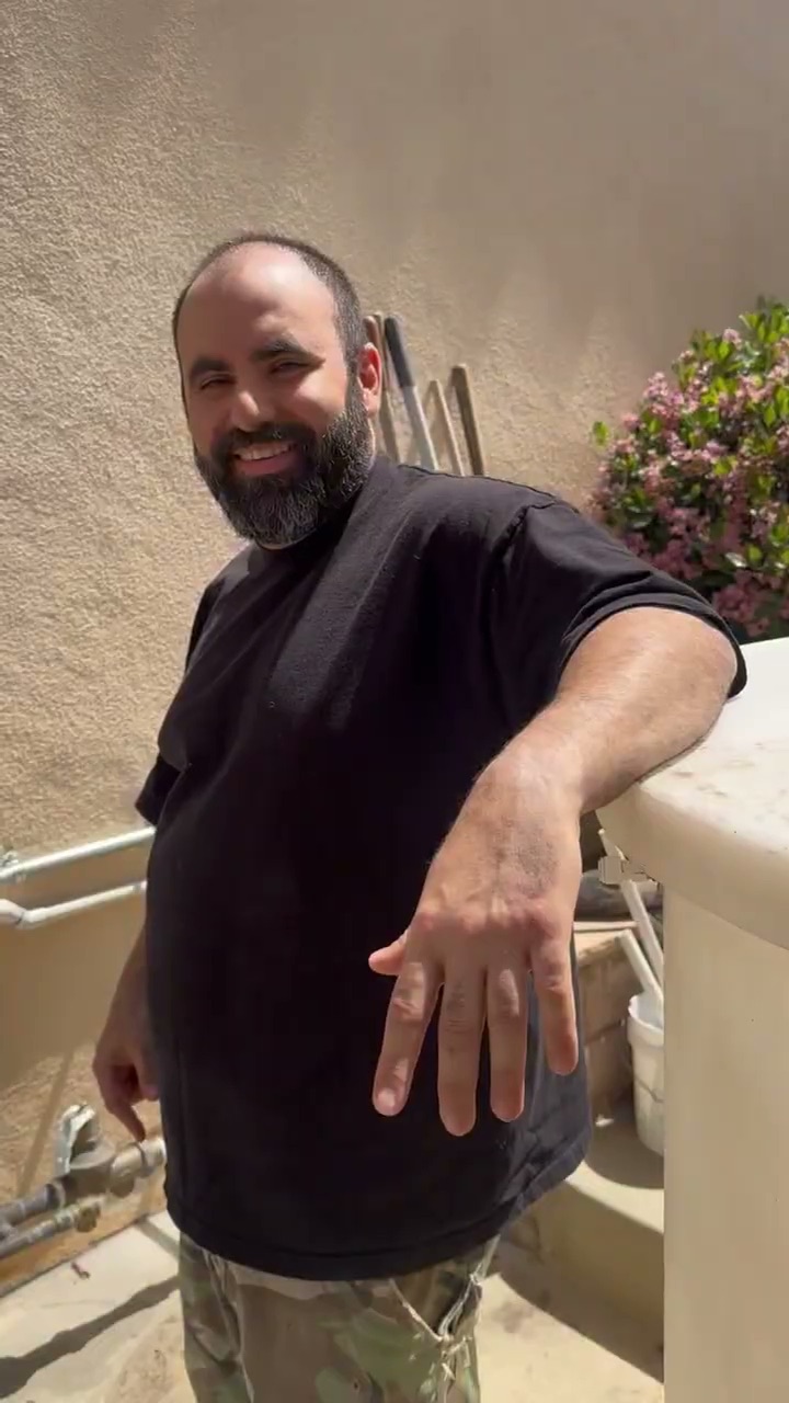 Hank Pirali after a water heater install by Zach R. & Zak G.