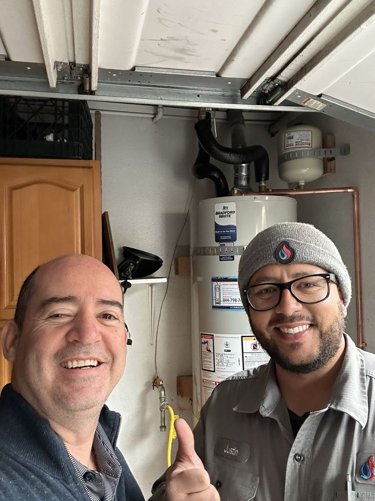 Jose Lanz after a water heater install by Justin L.
